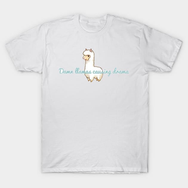 Drama Llama T-Shirt by Sylvanas_drkangel